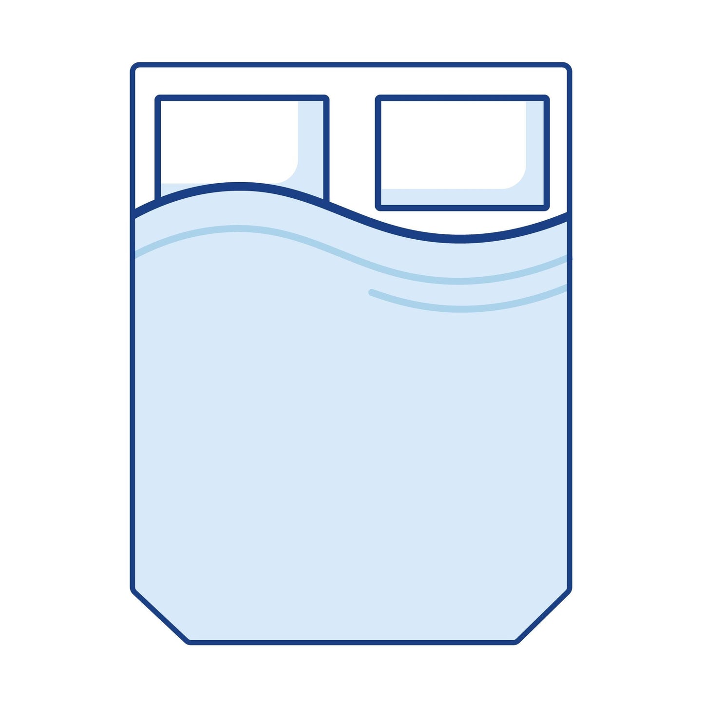 Coolplus Rectangular Cut Off Corners Boat Mattress Topper - Super King