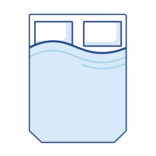 Bodyshape Rectangular Cut Off Corners Boat Mattress Topper - Double