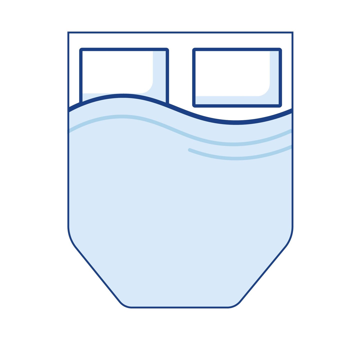 Coolplus Island Angled Boat Mattress Topper - Double
