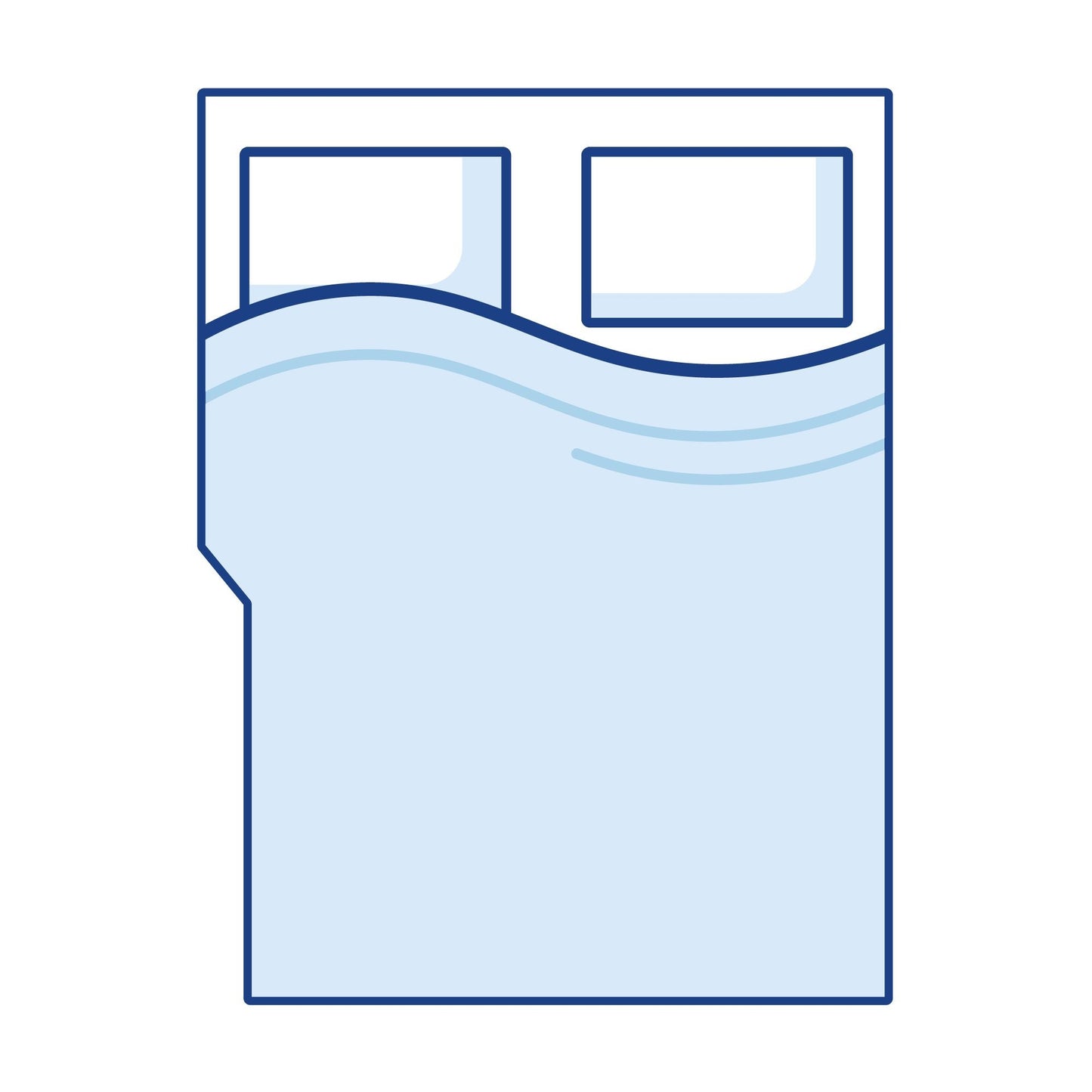 Coolplus Left Angled Cut Out Boat Mattress Topper - Double