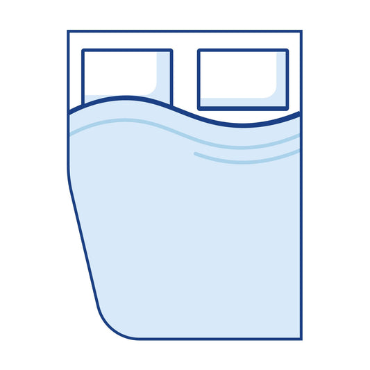 Bodyshape Left Curved Corner Boat Mattress Topper - King