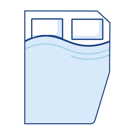 Bodyshape Right Curved Cut Corners Boat Mattress Topper - Double