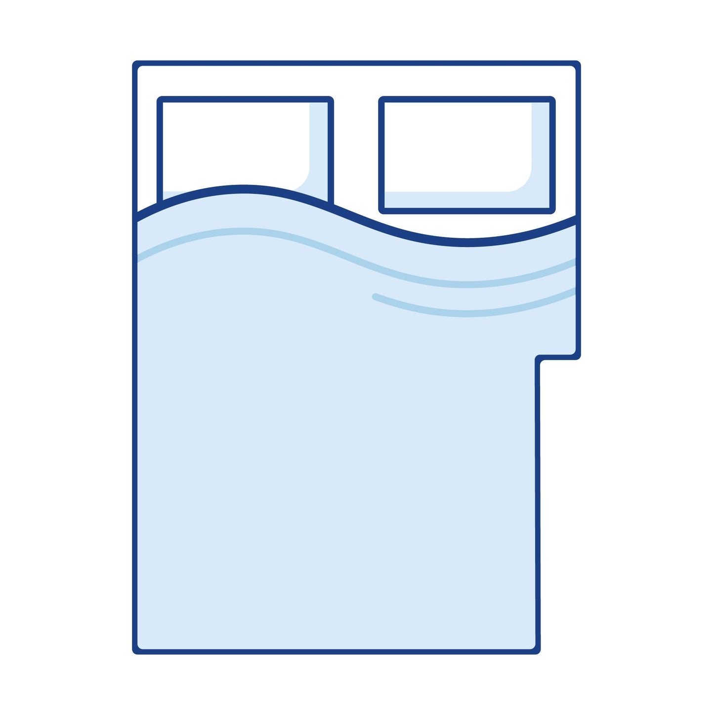 Bodyshape Right Cut Out Boat Mattress Topper - Super King