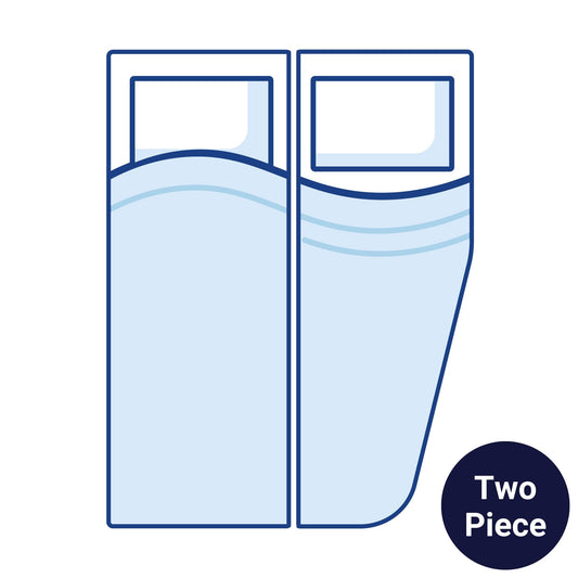 Bodyshape Right Two Piece Boat Mattress Topper - Single