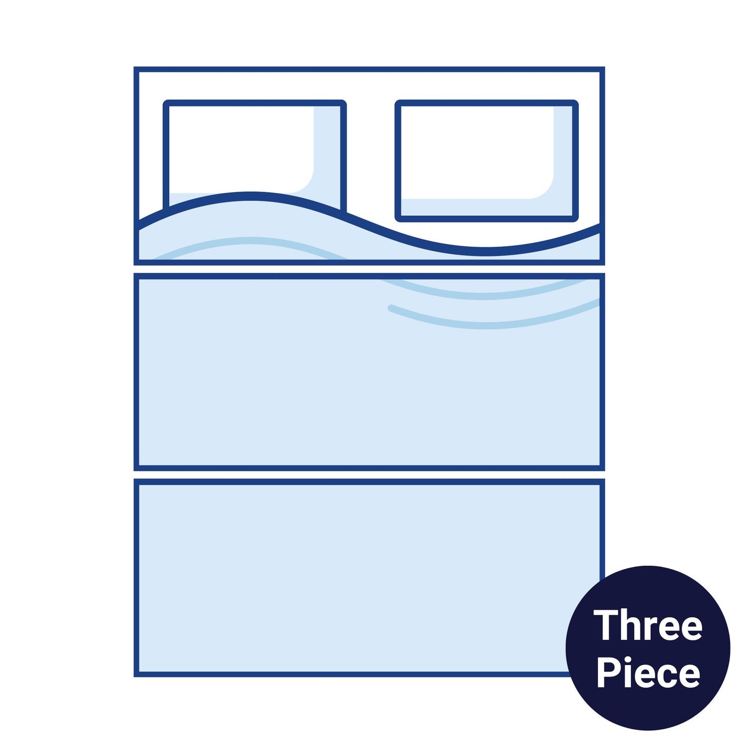 Bodyshape Three Piece (Tri Fold) Boat Mattress - Single