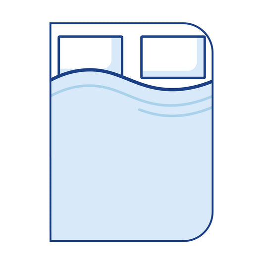 Bodyshape Right Corners Curved Boat Mattress Topper - Double