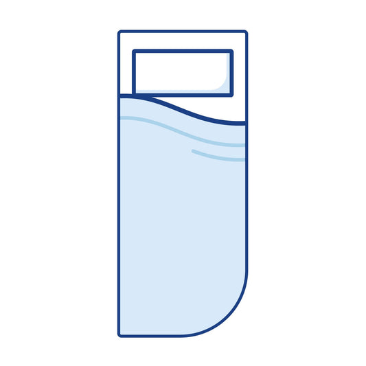 Bodyshape Narrow Right Curved Corner Boat Mattress Topper - Double