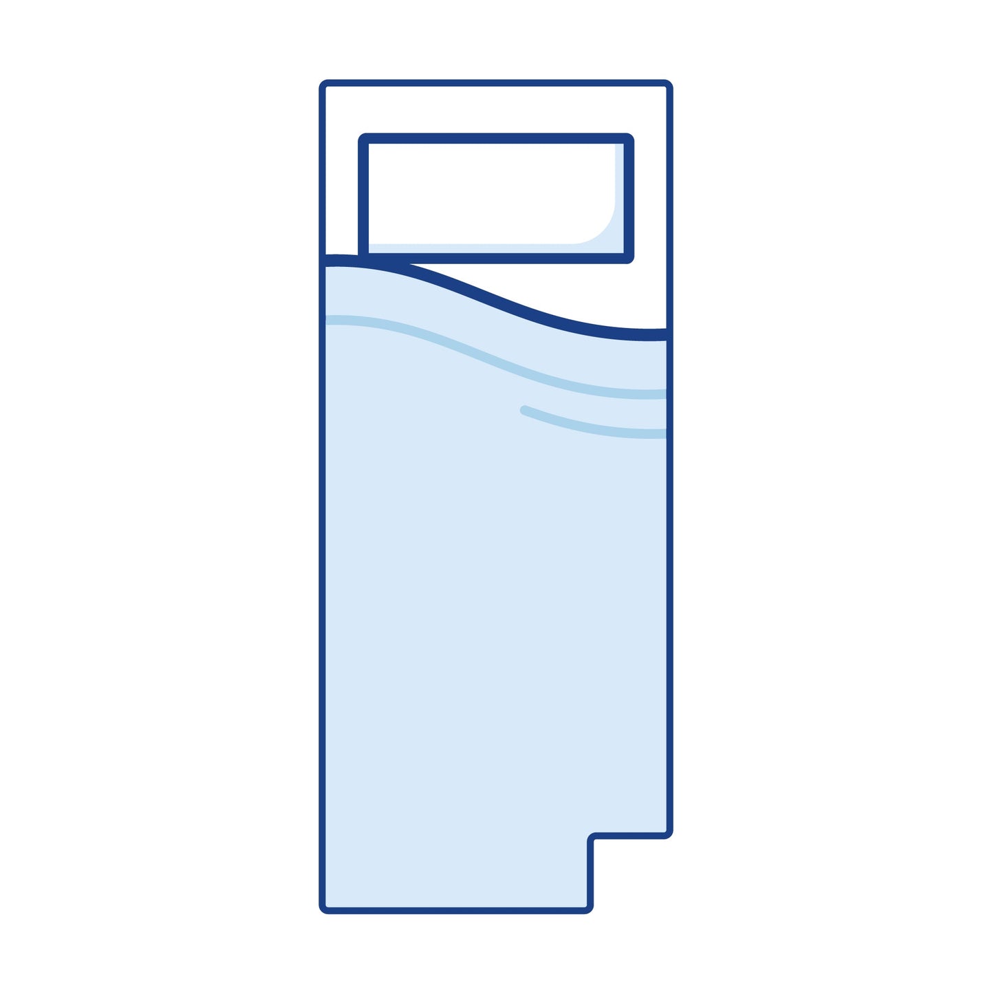 Coolplus Narrow Right Cut Out Boat Mattress Topper - Single